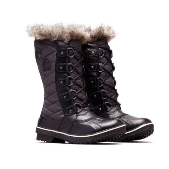 Sorel Women's Black, Stone Tofino Boots Size 7.5 - Picture 1 of 6